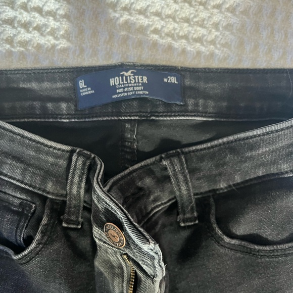 Hollister washed black Bootcut Jeans 28L - Picture 4 of 6